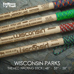 Wisconsin State Parks Themed Walking Stick