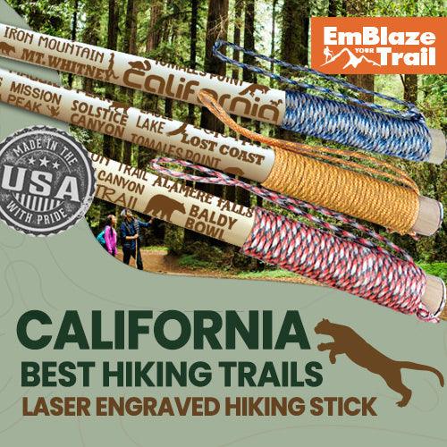 California Hiking Trails - Hiking/Walking Stick