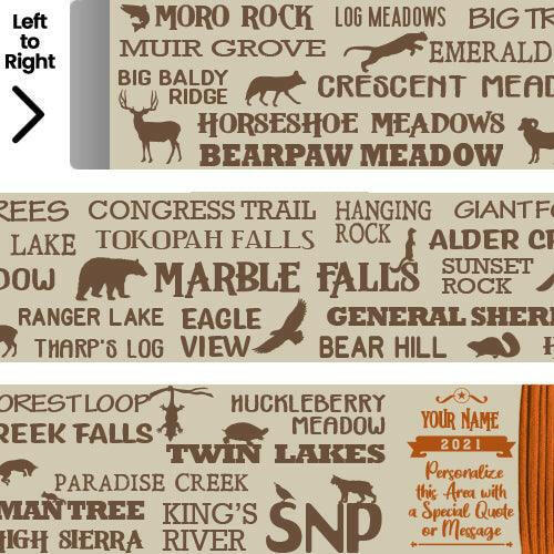 Sequoia National Park Themed Hiking/Walking Stick