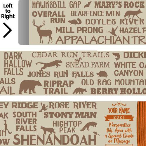 Shenandoah National Park Themed Hiking/Walking Stick - EmBlaze Your Trail