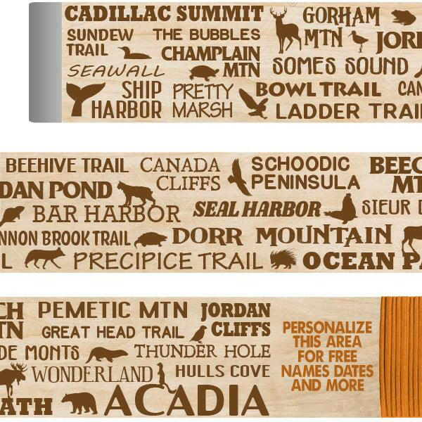 Acadia National Park Themed Hiking/Walking Stick