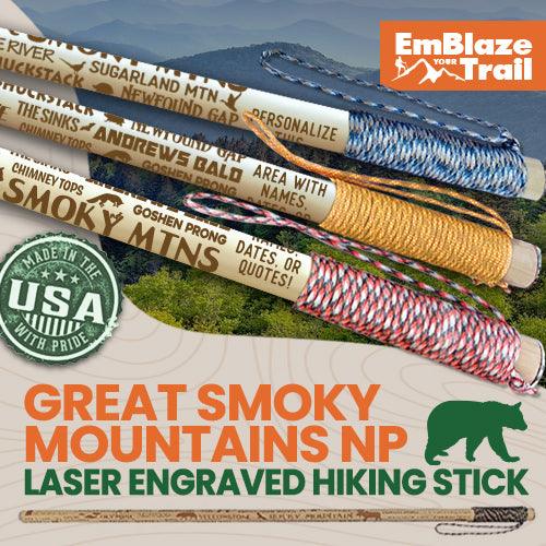 Great Smoky Mountains National Park Themed Hiking/Walking Stick